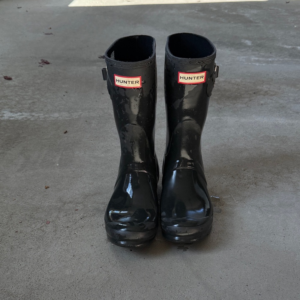 Hunter Black Waterproof Boots